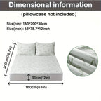 Mattress Protector Breathable Bamboo 3D Air Layer Pressure Relief