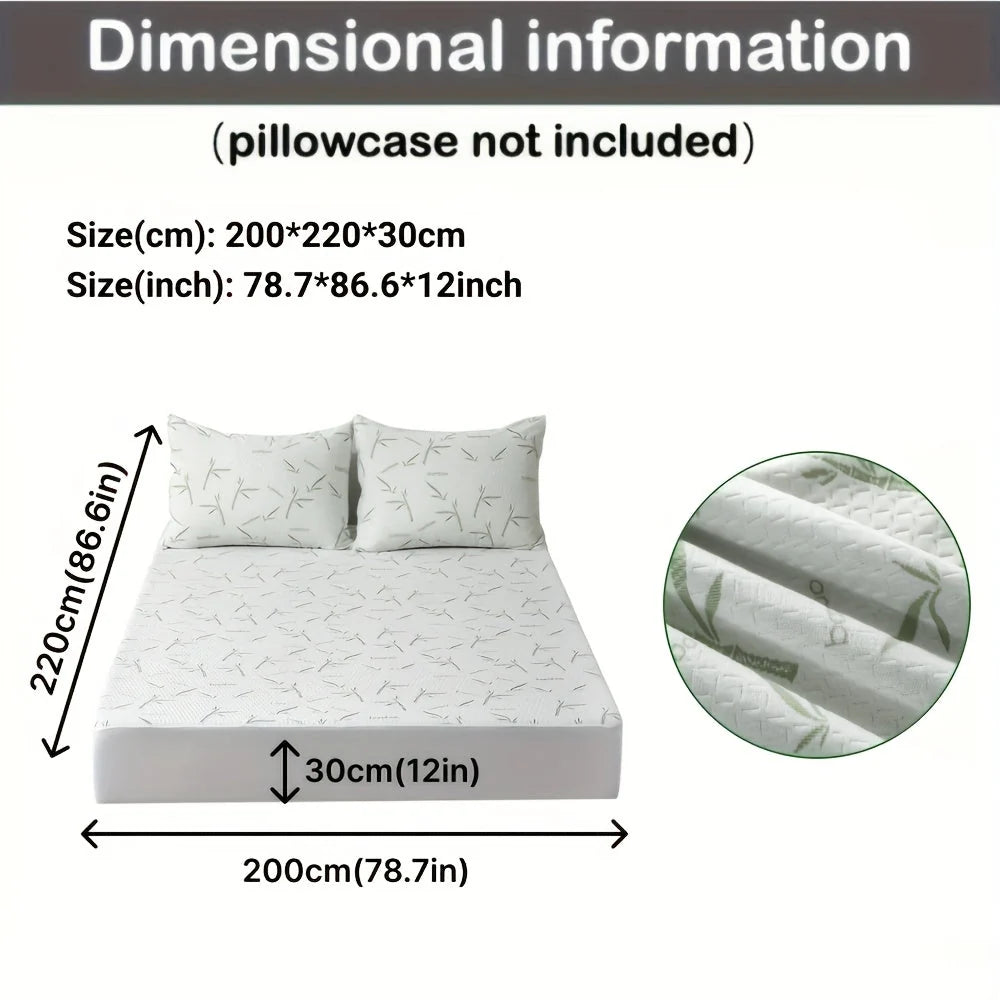 Mattress Protector Breathable Bamboo 3D Air Layer Pressure Relief