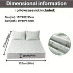 Mattress Protector Breathable Bamboo 3D Air Layer Pressure Relief