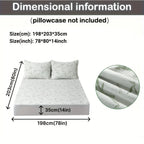 Mattress Protector Breathable Bamboo 3D Air Layer Pressure Relief