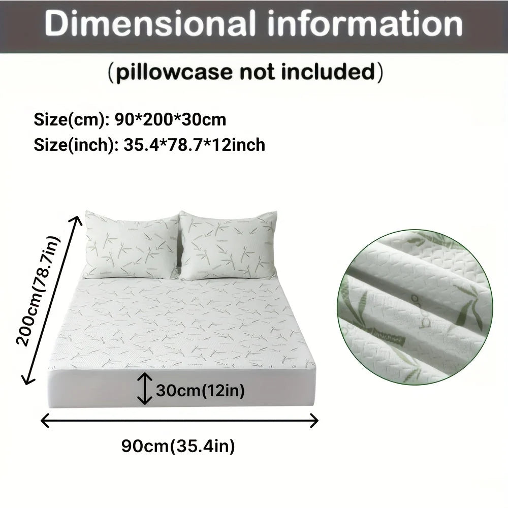 Mattress Protector Breathable Bamboo 3D Air Layer Pressure Relief