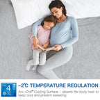 Mattress Protector Instant Cooling Waterproof Deep Pocket 45cm