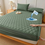 Mattress Protector Quilted & Waterproof Fitted Microfiber Machine Washable