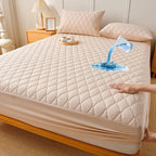 Mattress Protector Quilted & Waterproof Fitted Microfiber Machine Washable
