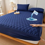 Mattress Protector Quilted & Waterproof Fitted Microfiber Machine Washable