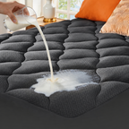 Mattress Protector Waterproof Quilted & Breathable Fits 18 Inch