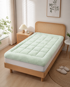 Mattress Topper Bamboo Cooling Machine Washable Deep Pockets