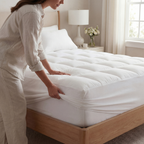Mattress Topper Cooling 1000 GSM Plush Removable Cover