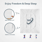 Mattress Topper Cooling 1000 GSM Plush Removable Cover