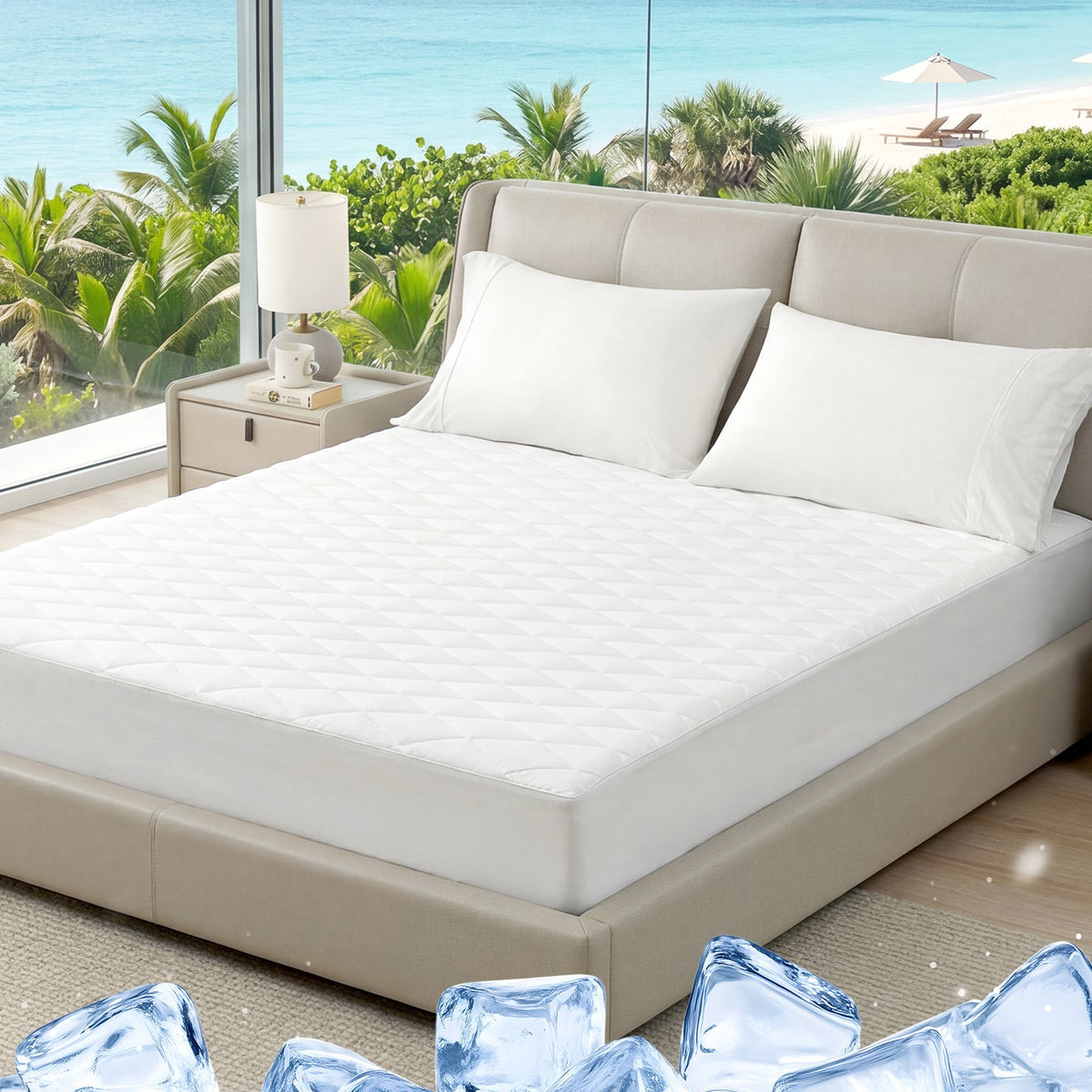 Mattress Topper Cooling Breathable Leakproof & Snug Fit