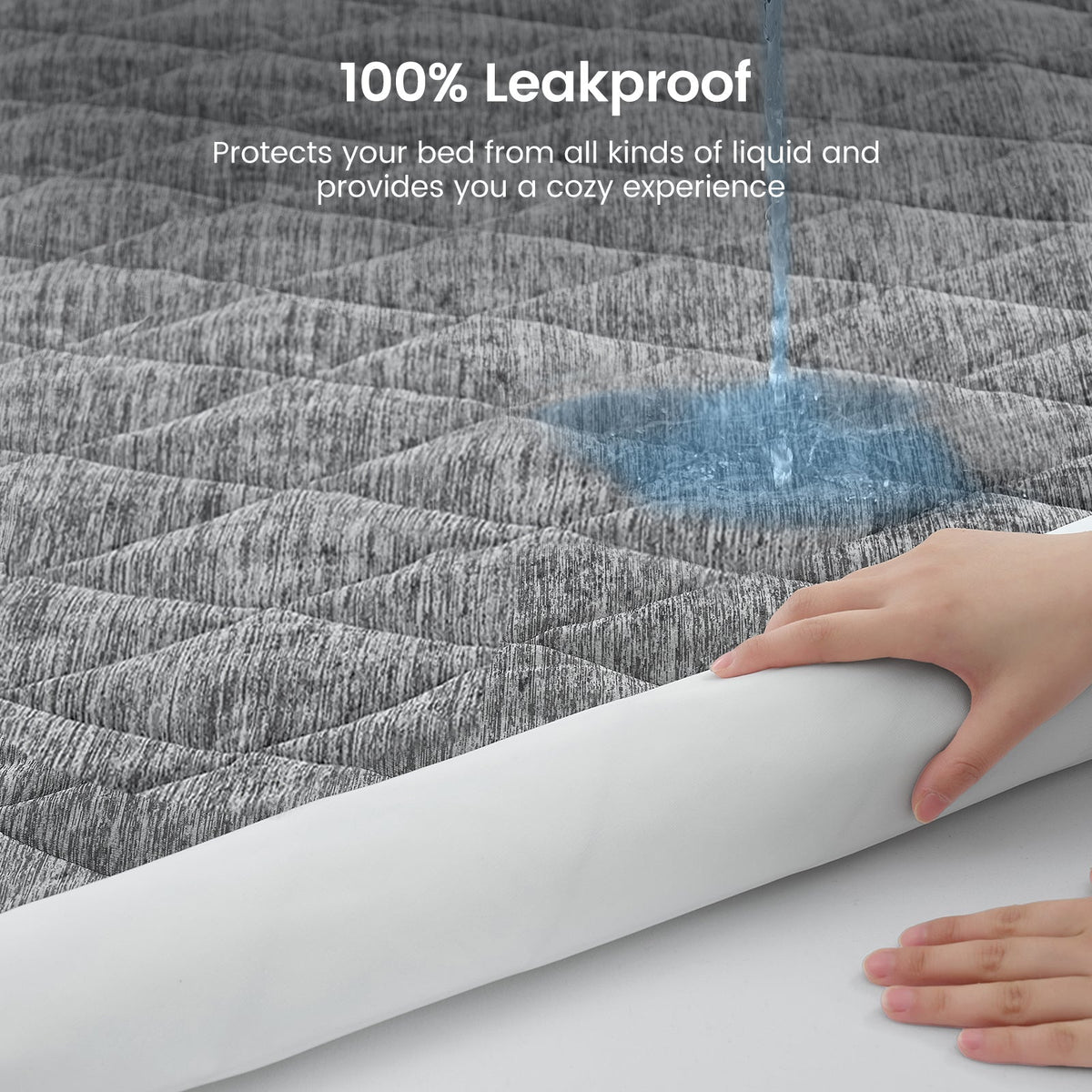Mattress Topper Cooling Breathable Leakproof & Snug Fit