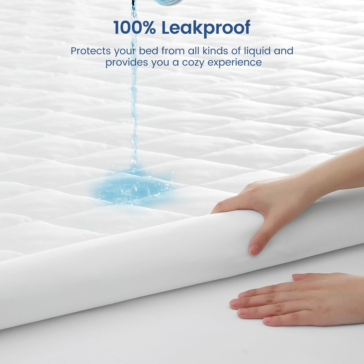 Mattress Topper Cooling Breathable Leakproof & Snug Fit