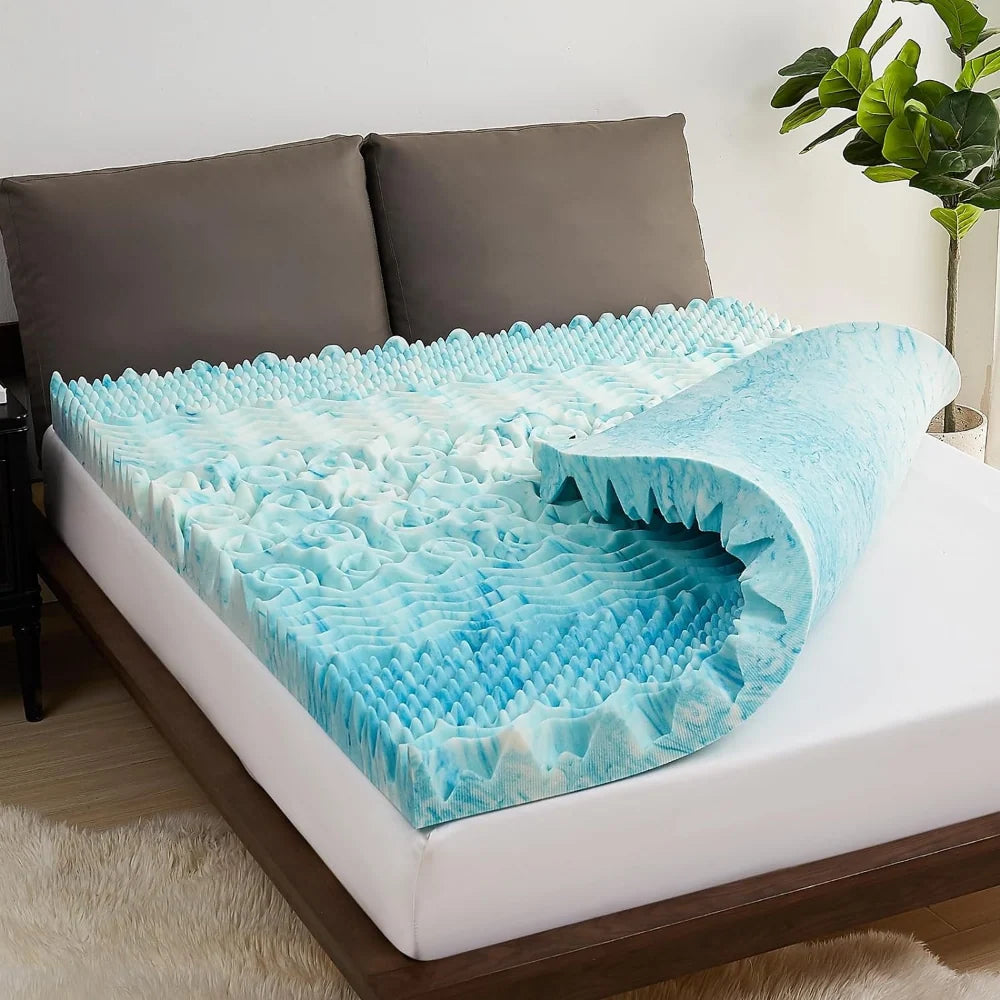Mattress Topper Egg Crate Memory Foam