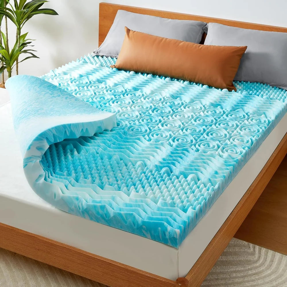 Mattress Topper Egg Crate Memory Foam