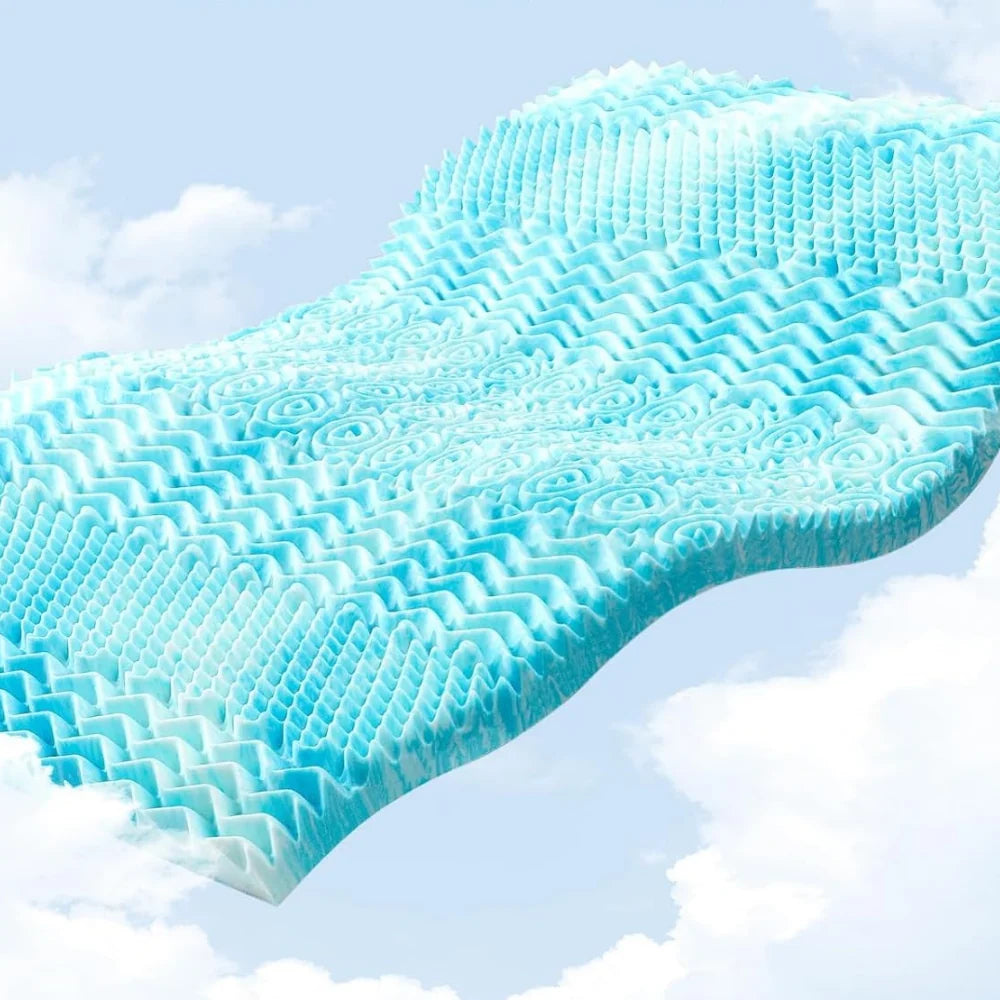 Mattress Topper Egg Crate Memory Foam
