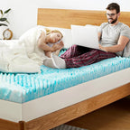 Mattress Topper Egg Crate Memory Foam