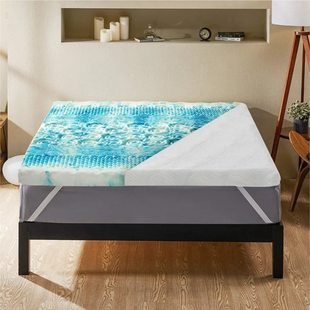 Mattress Topper Egg Crate Memory Foam