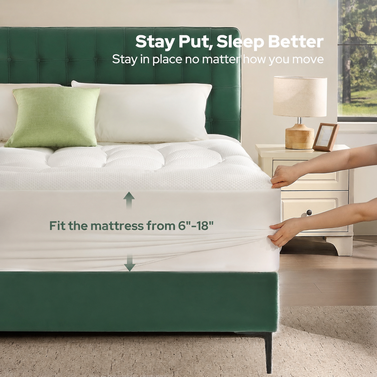 Mattress Topper Extra-Thick Cooling Tencel Lyocell