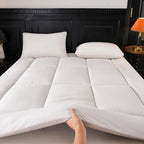 Mattress Topper Plush Pillow Top Deep Pocket Fit Breathable
