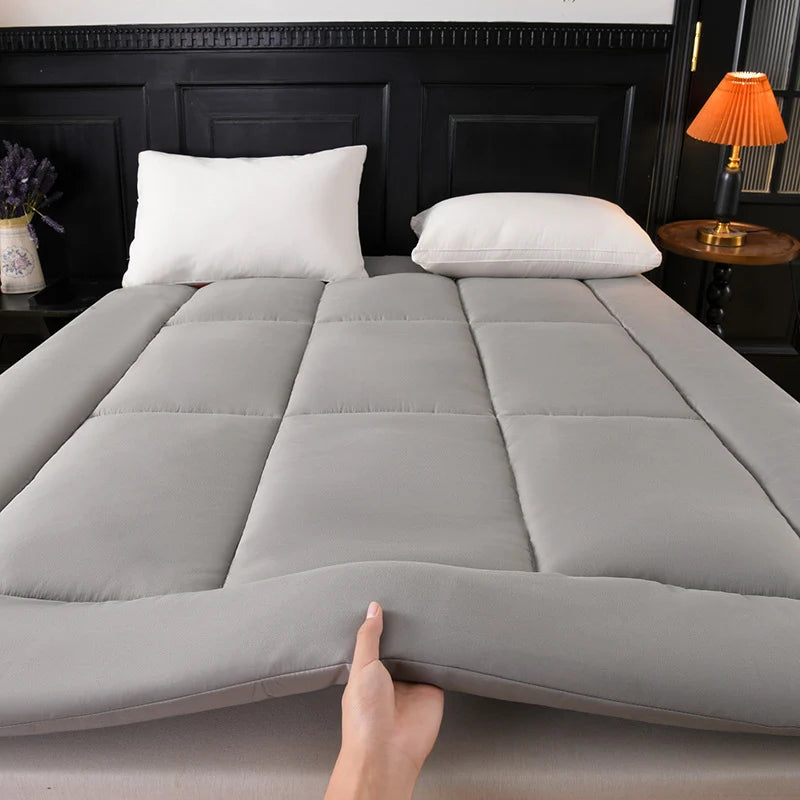 Mattress Topper Plush Pillow Top Deep Pocket Fit Breathable