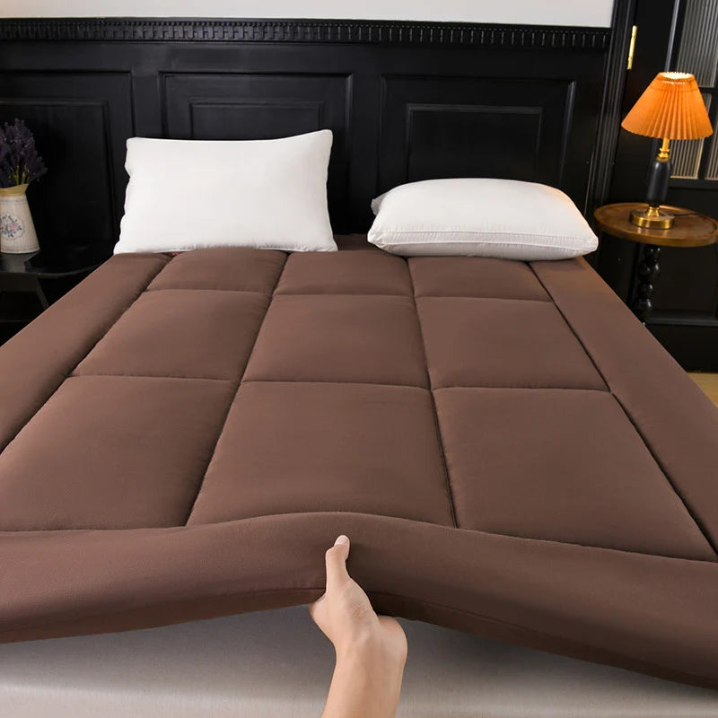 Mattress Topper Plush Pillow Top Deep Pocket Fit Breathable