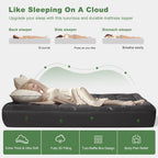 Mattress Topper Quilted Cooling Bamboo Viscose Dust Mite Resistant