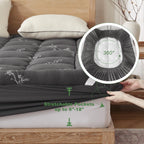 Mattress Topper Quilted Cooling Bamboo Viscose Dust Mite Resistant