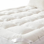 Mattress Topper Quilted Cooling Bamboo Viscose Dust Mite Resistant