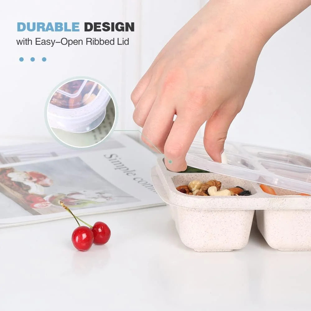 Meal Prep Box 4-Compartment BPA-Free Microwave & Dishwasher Safe
