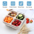 Meal Prep Box 4-Compartment BPA-Free Microwave & Dishwasher Safe