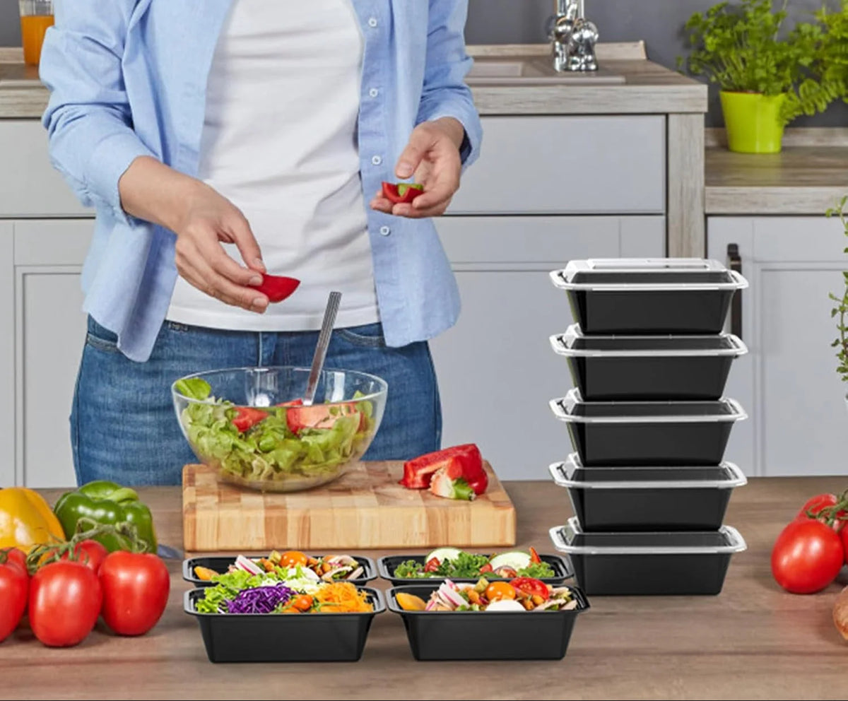 Meal Prep Container Set 50-Piece Leak-Proof Microwave Safe