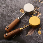 Measuring Spoon Set 8-Piece Stainless Steel Wooden Handles Nesting