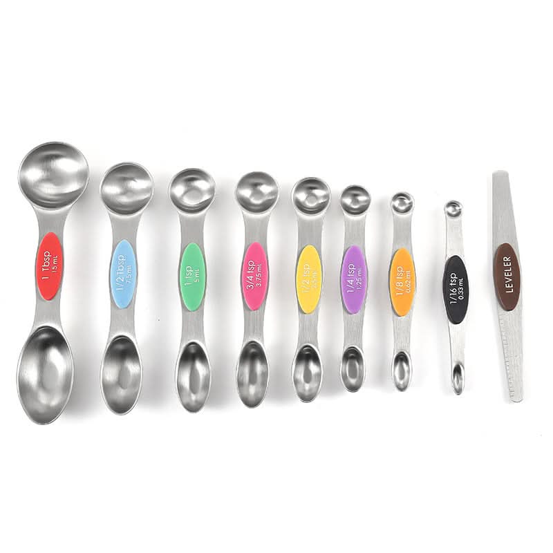 Measuring Spoon Set Stainless Steel Magnetic Stacking & Double-Sided