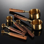 Measuring Spoons & Cups 8-Piece Stainless Steel Engraved Measurements