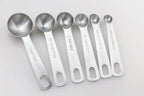 Measuring Spoons Stainless Steel Engraved Measurements 6-Piece