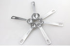 Measuring Spoons Stainless Steel Engraved Measurements 6-Piece