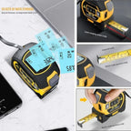 Measuring Tape 3-in-1 Laser Rangefinder Backlit LCD