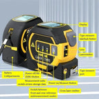 Measuring Tape 3-in-1 Laser Rangefinder Backlit LCD