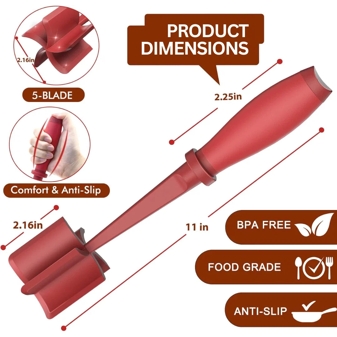Meat Chopper Heat-Resistant Nylon Non-Scratch