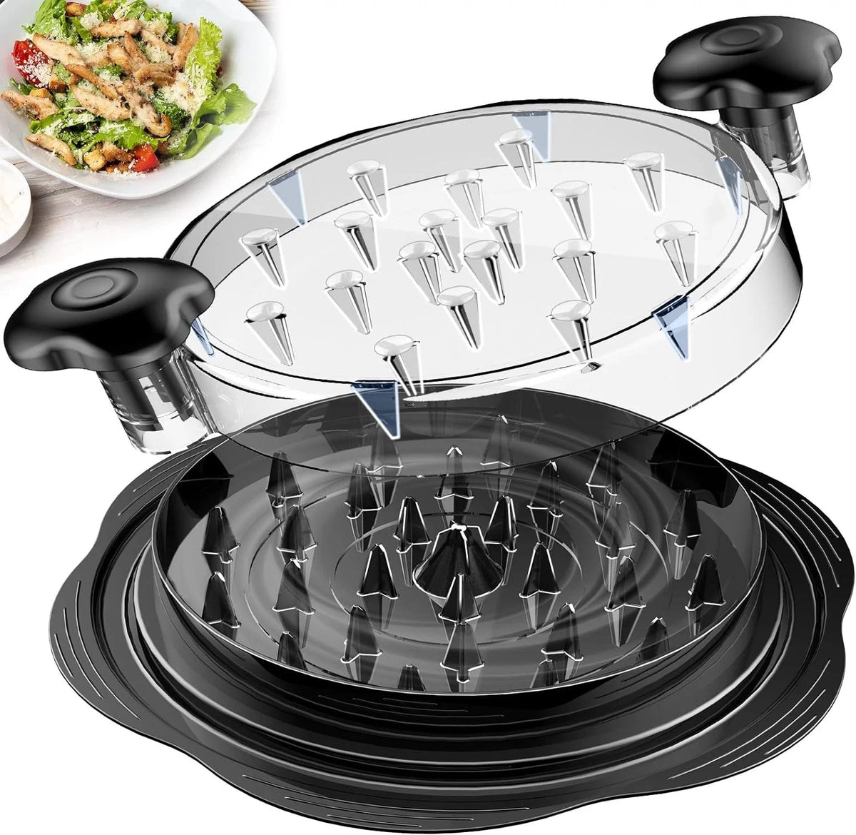 Meat Shredder Ergonomic Handle & Non-Slip Grip BPA-Free