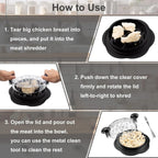 Meat Shredder Ergonomic Handle & Non-Slip Grip BPA-Free