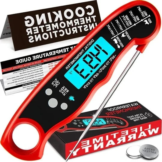 Meat Thermometer Instant-Read Stainless Steel Probe