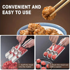 Meatball Maker Stainless Steel Multi-Slot & Easy-Release
