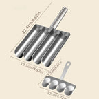 Meatball Maker Stainless Steel Multi-Slot & Easy-Release