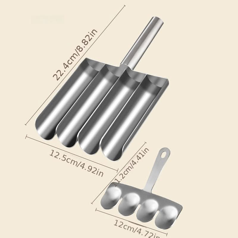 Meatball Maker Stainless Steel Multi-Slot & Easy-Release