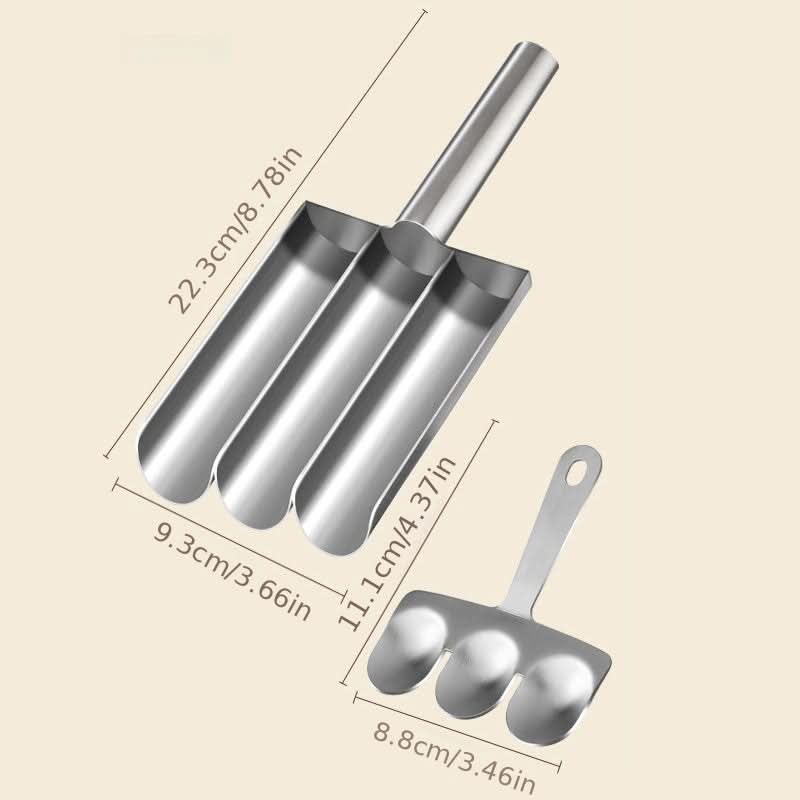 Meatball Maker Stainless Steel Multi-Slot & Easy-Release