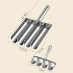 Meatball Maker Stainless Steel Multi-Slot & Easy-Release