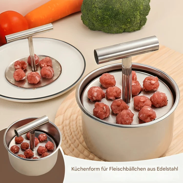 Meatball Maker Stainless Steel Scoop & Press Ergonomic Grip