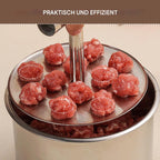 Meatball Maker Stainless Steel Scoop & Press Ergonomic Grip