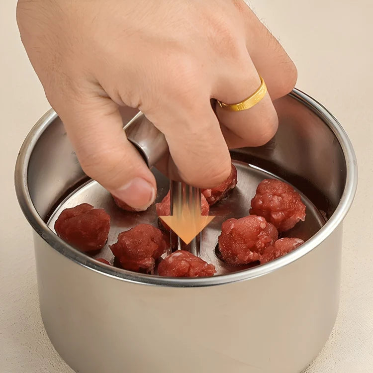 Meatball Maker Stainless Steel Scoop & Press Ergonomic Grip